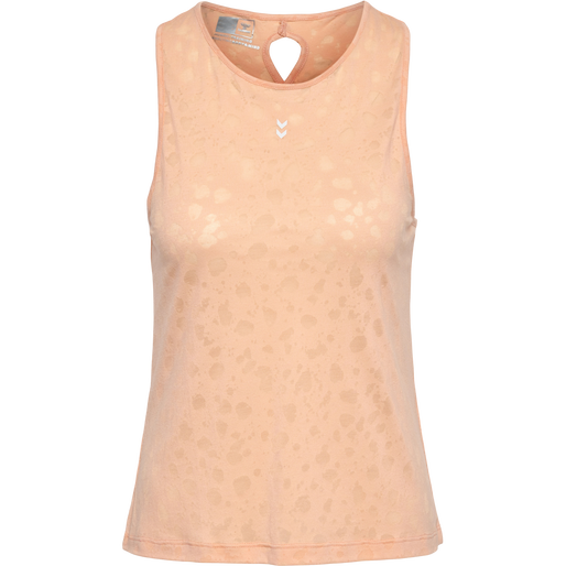 hmlMT IRIS BURNOUT TOP, ALMOST APRICOT, packshot