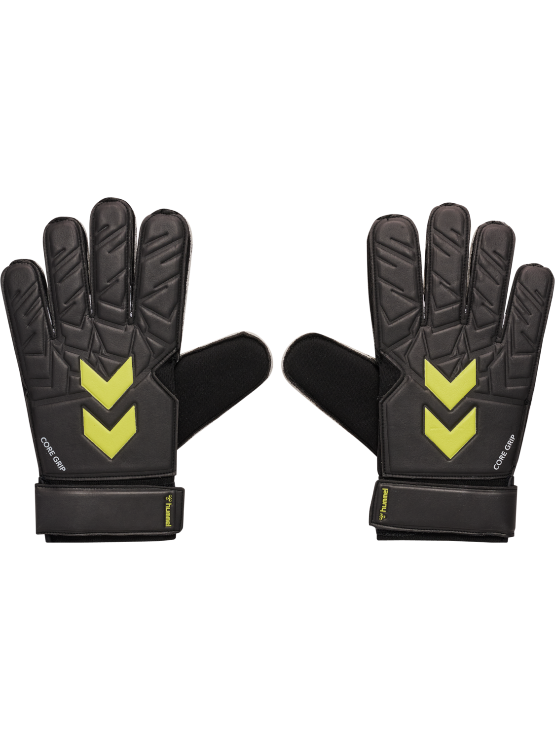 hmlBLAZE26 GK GLOVES CORE GRIP, BLACK/YELLOW, packshot