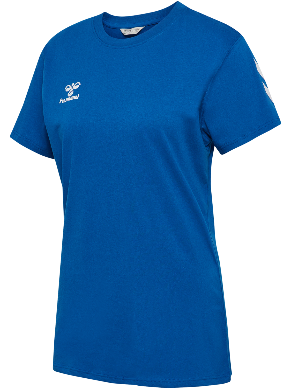hmlGO 2.0 CHEVRON T-SHIRT S/S WOMAN, TRUE BLUE, packshot