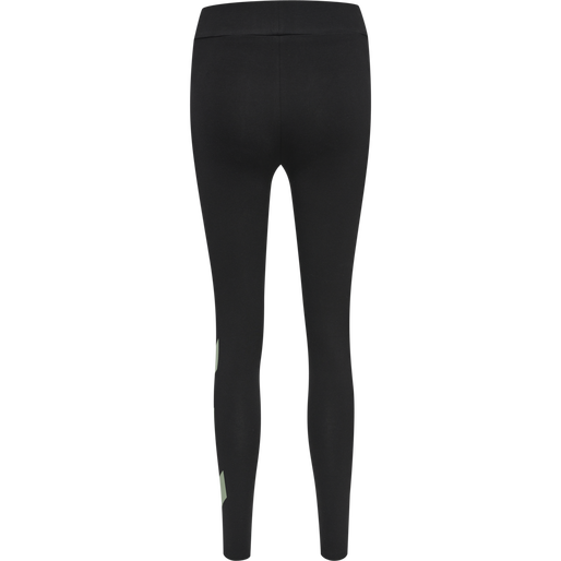 hmlSOMMER TIGHTS, BLACK/BASIL, packshot