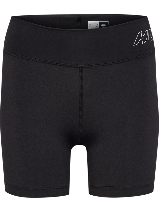 hmlTE FUNDAMENTAL MW TIGHT SHORTS, BLACK/WHITE hmlTE FUNDAMENTAL MW TIGHT SHORTS, BLACK/WHITE, packshot