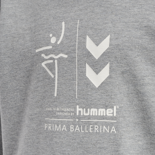 hmlPRIMA BEE HOODIE, GREY MELANGE hmlPRIMA BEE HOODIE, GREY MELANGE, packshot