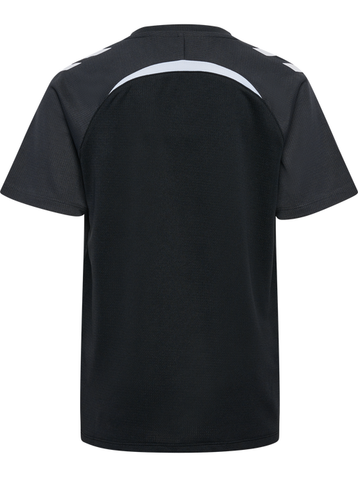 hmlLEAD 2.0 JERSEY S/S KIDS, BLACK/ASPHALT hmlLEAD 2.0 JERSEY S/S KIDS, BLACK/ASPHALT, packshot