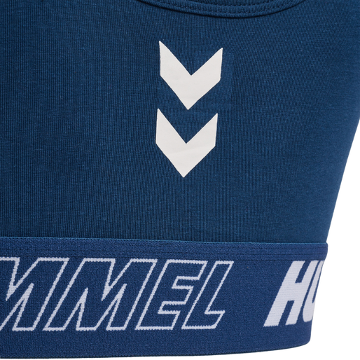 hmlTE MAJA 2-PACK COTTON SPORTS TOP, BLACK/INSIGINA BLUE, packshot