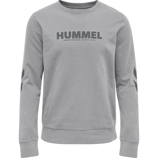 hmlLEGACY SWEATSHIRT, GREY MELANGE, packshot