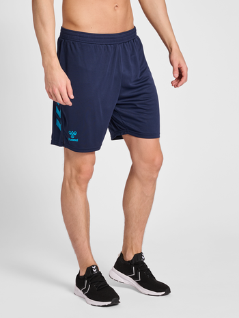 hmlONGRID POLY SHORTS, MARINE, model