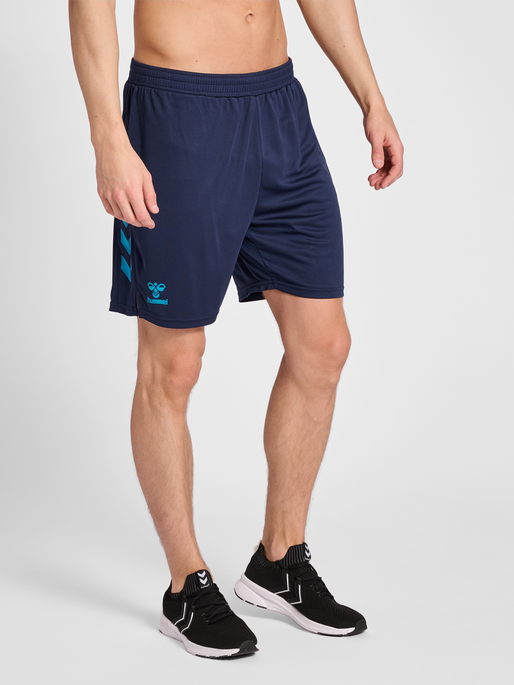 hmlONGRID POLY SHORTS, MARINE, model