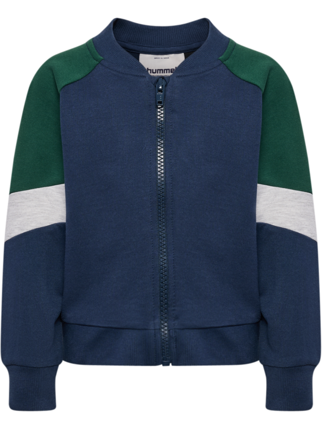 hmlMINI LOOSE BLOCK ZIP JACKET, DRESS BLUES, packshot