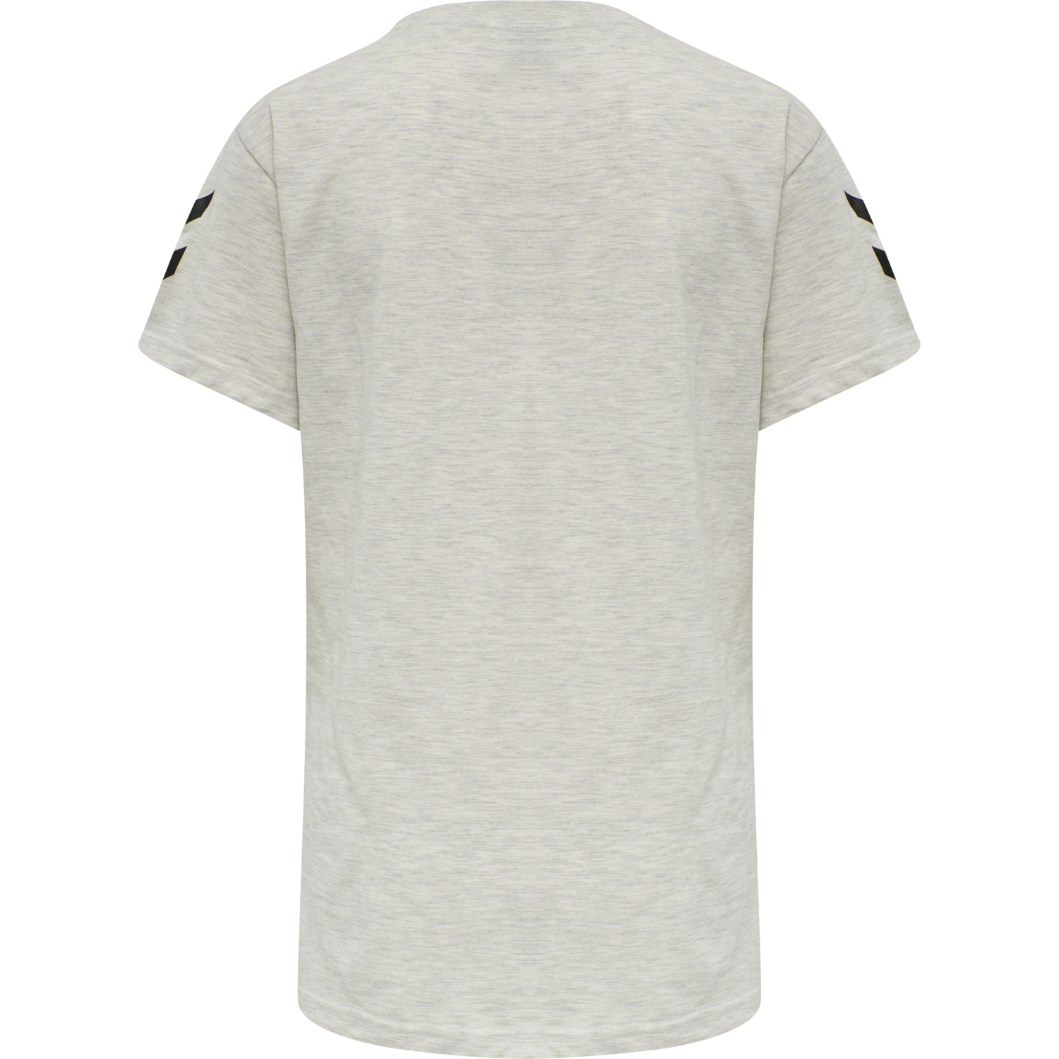 HUMMEL GO COTTON T-SHIRT WOMAN S/S, EGRET MELANGE, packshot