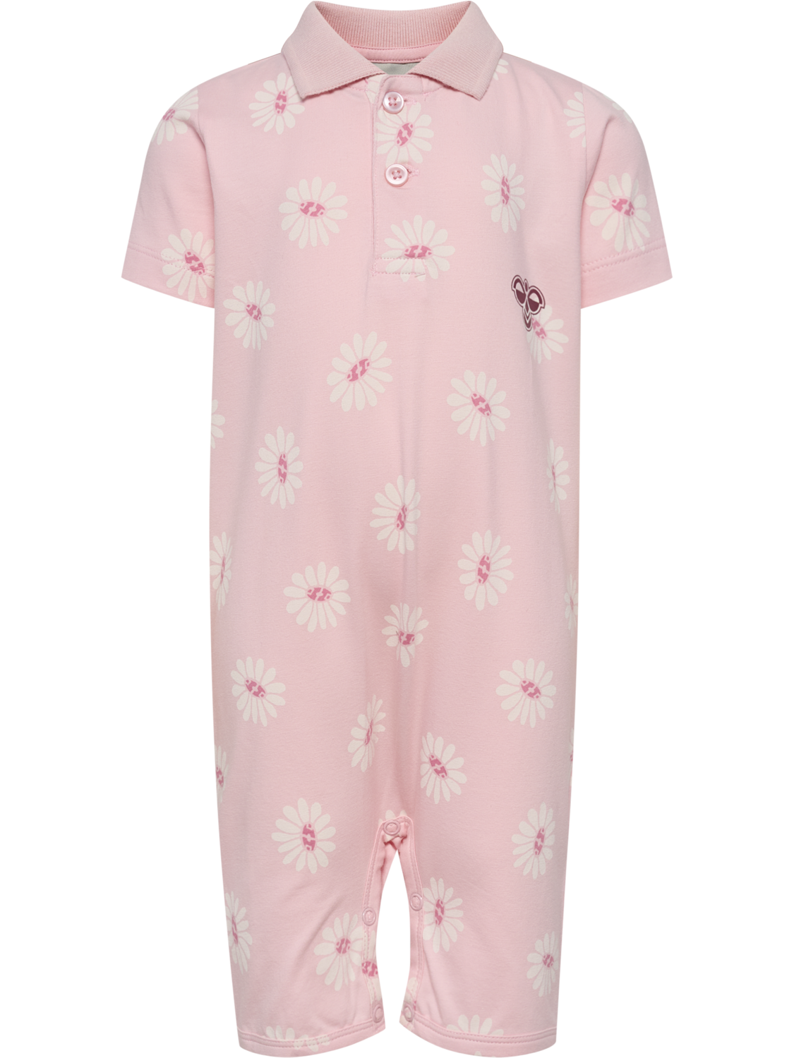 hmlMINI REG POLO BODYSUIT S/S, PALE LILAC, packshot