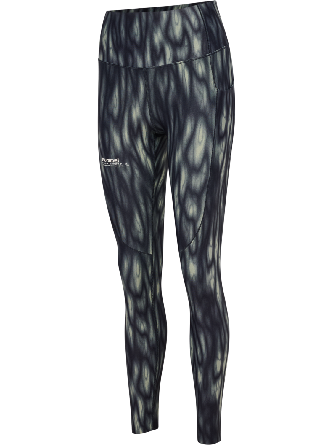 hmlHIIT AOP INTENSITY HW TIGHTS, SEAGRASS, packshot