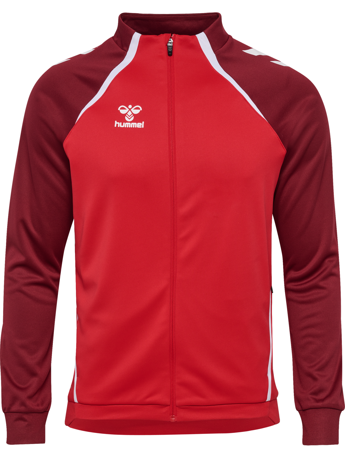 hmlLEAD 2.0 TRACK ZIP JACKET, TRUE RED/MAROON, packshot