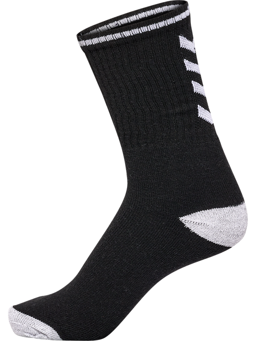hml3-PACK SINGLE STRIPE CREW SOCK, BLACK, packshot