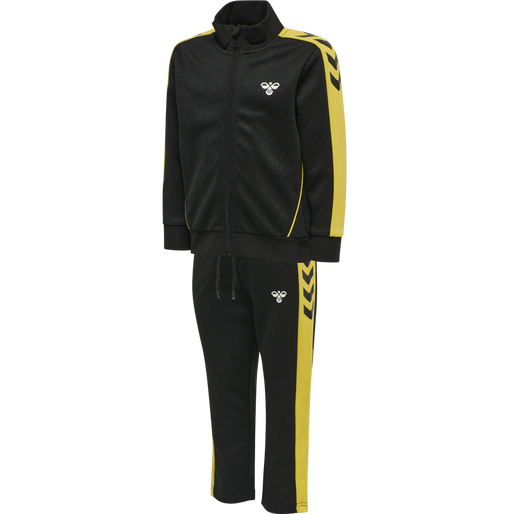 hmlDROP TRACKSUIT, BLACK, packshot