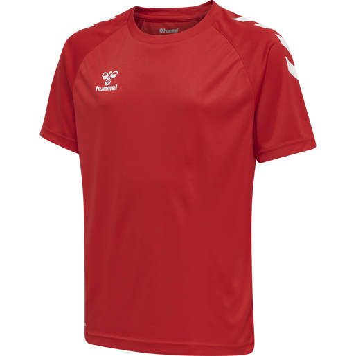 hmlCORE XK CORE POLY TEE S/S KIDS, TRUE RED hmlCORE XK CORE POLY TEE S/S KIDS, TRUE RED, packshot