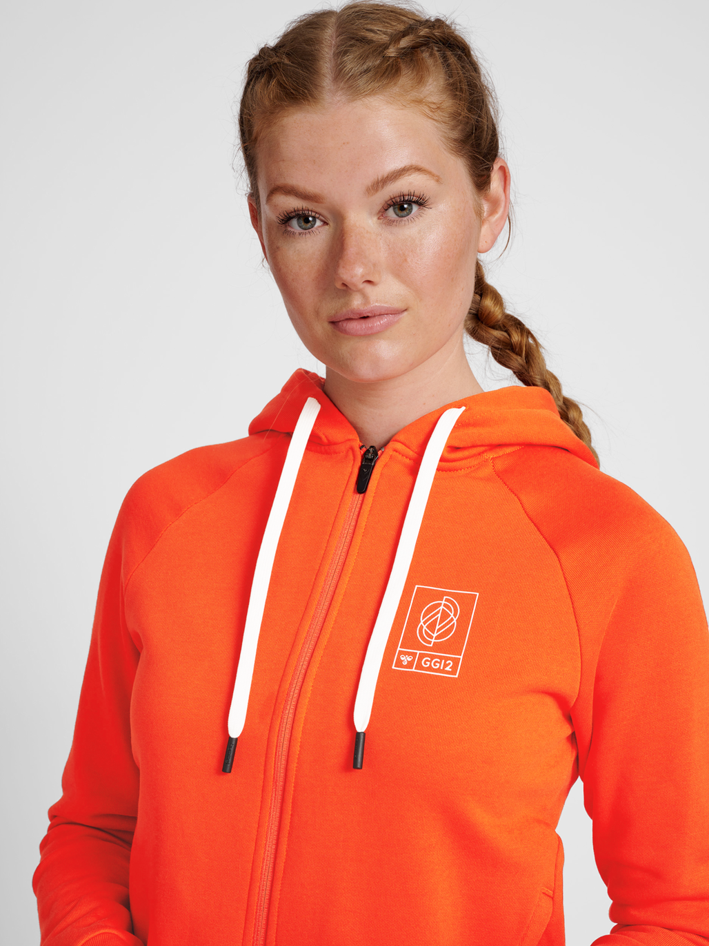 hmlGG12 SWEAT ZIP HOODIE WOMAN, 3164, model