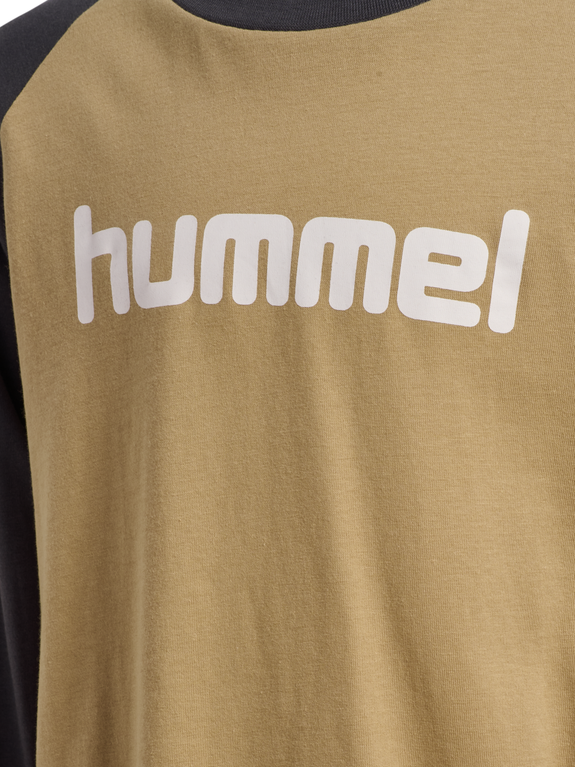hmlJR LOGO T-SHIRT L/S, CORNSTALK, packshot