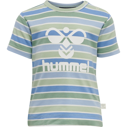 hmlPELLE T-SHIRT S/S, GRAYED JADE, packshot