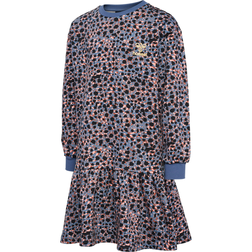 hmlMEJSE DRESS L/S, BLUE MIRAGE, packshot