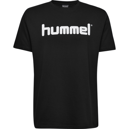 HUMMEL GO KIDS COTTON LOGO T-SHIRT S/S, BLACK, packshot
