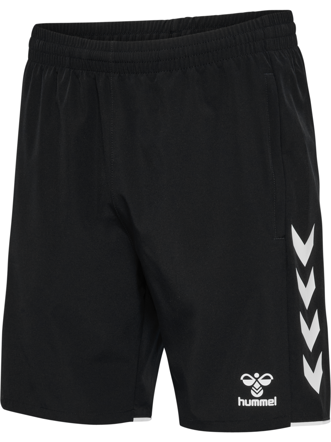 hmlCORE 2.0 WOVEN SHORTS, BLACK/WHITE, packshot