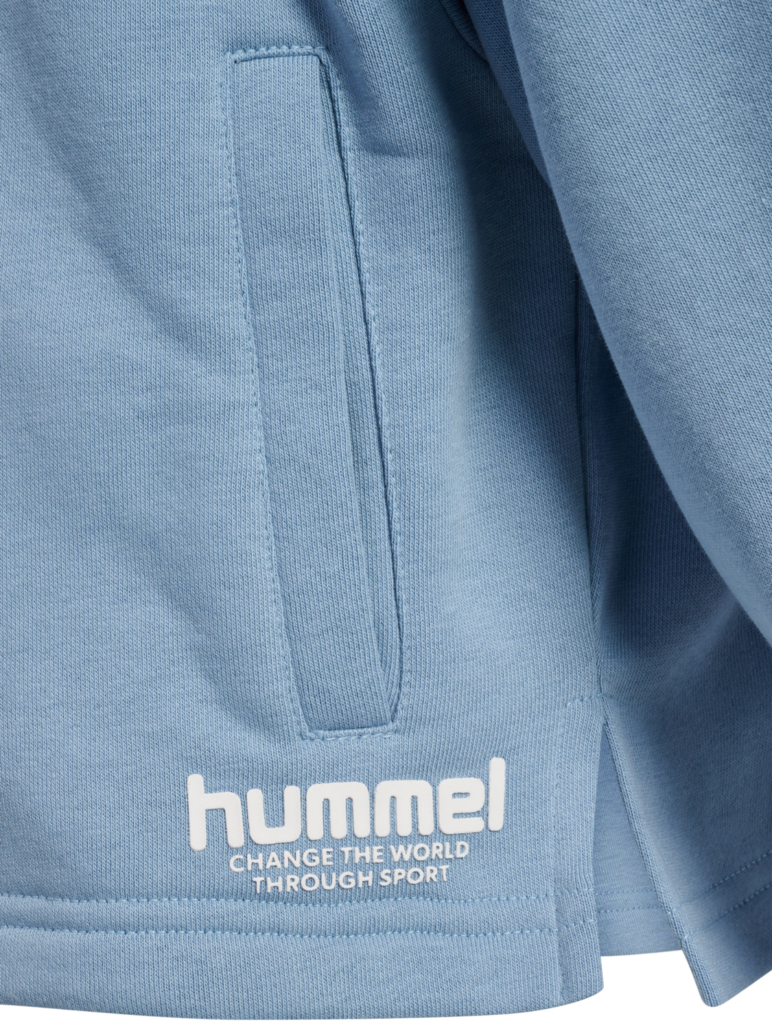 hmlZIPPI ZIP HOODIE, ASHLEY BLUE, packshot