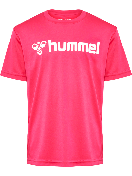 hmlLOGO JERSEY S/S KIDS, RASPBERRY SORBET, packshot