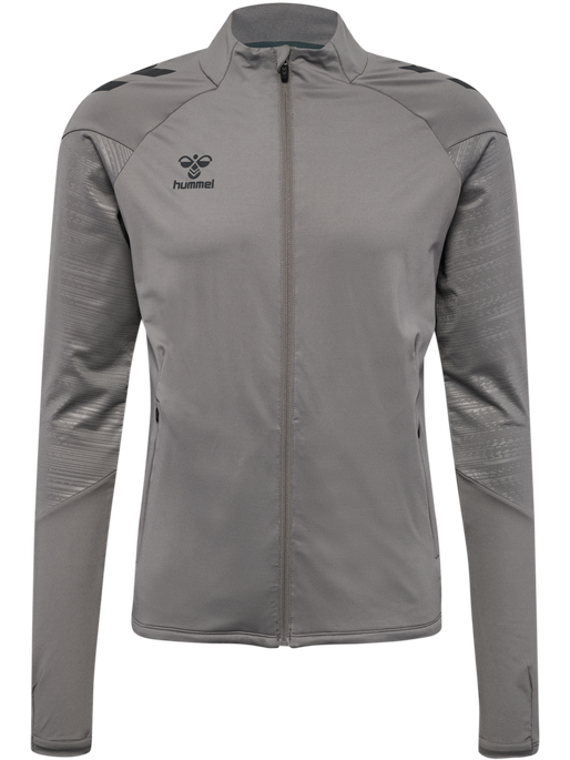 hmlPRO TRAINING ZIP JACKET, STEEL GRAY, packshot