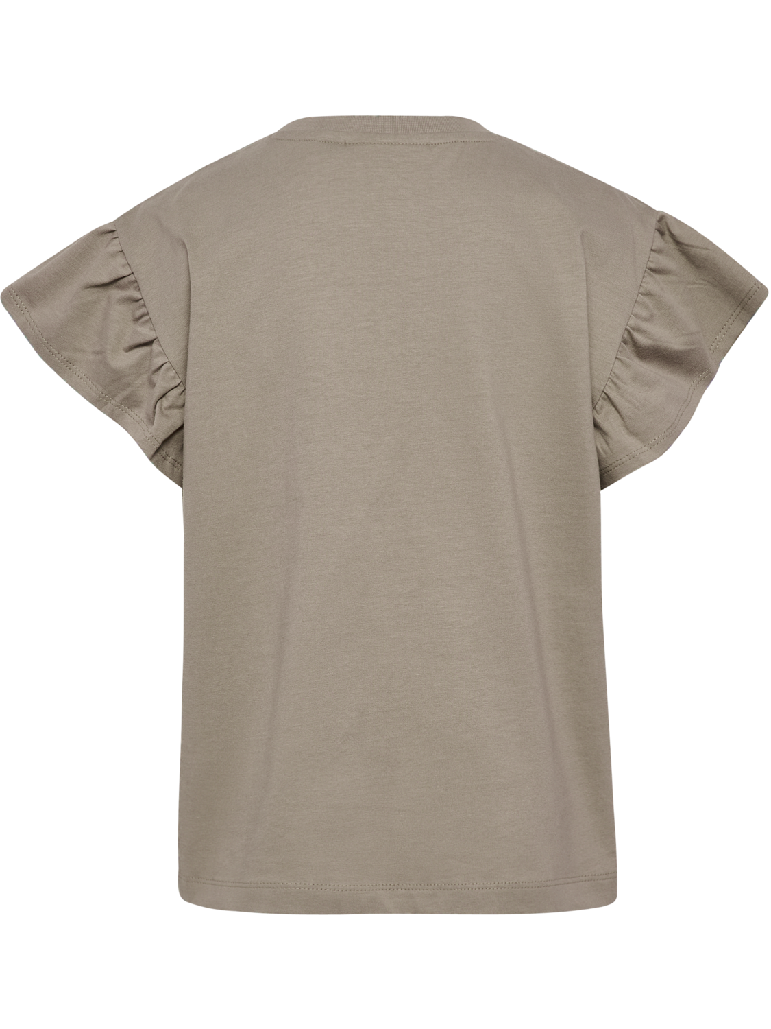 hmlJR RUFFLE T-SHIRT SS BIG BEE, ROCK RIDGE, packshot