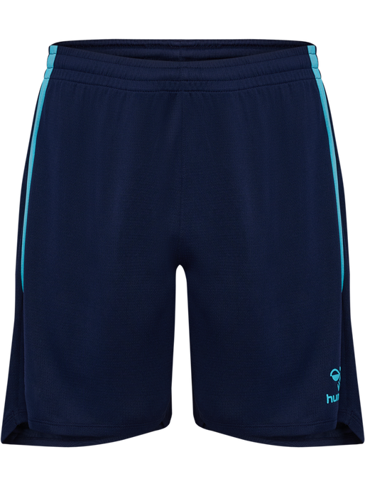 hmlLEAD 2.0 SHORTS, MARINE/BLUE FISH, packshot