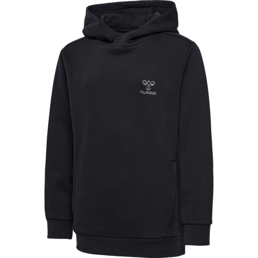 hmlOFFGRID HOODIE KIDS, JET BLACK, packshot