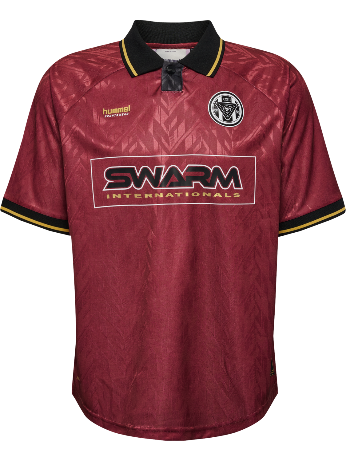 hmlLOOSE BAY SOCCER JERSEY S/S, SYRAH, packshot