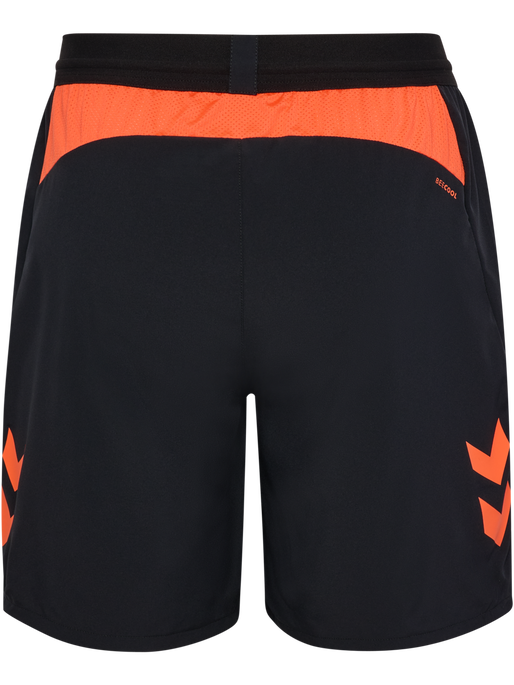 hmlBLAZE PRO TRAINING SHORTS KIDS, BLACK/ORANGE hmlBLAZE PRO TRAINING SHORTS KIDS, BLACK/ORANGE, packshot