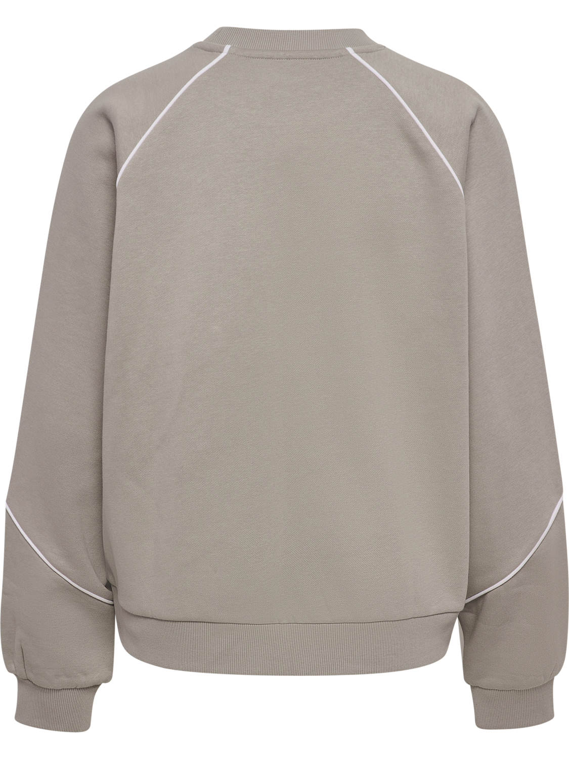 hmlKEEPER W BOXY PIPING CREWNECK, ROCK RIDGE, packshot