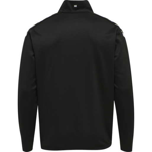 hmlCORE XK HALF ZIP POLY SWEAT, BLACK hmlCORE XK HALF ZIP POLY SWEAT, BLACK, packshot