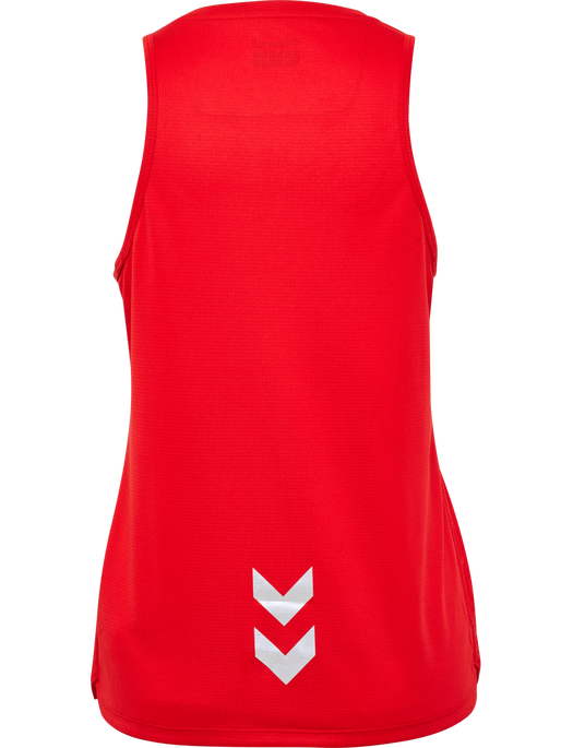hmlRUN SINGLET S/L WOMAN, TANGO RED, packshot