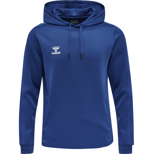 hmlCORE XK POLY SWEAT HOODIE, TRUE BLUE, packshot