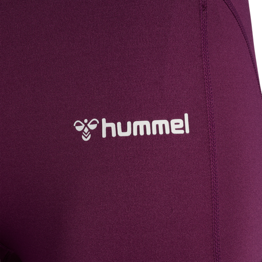 hmlMT CHIPO MID WAIST TIGHTS, GRAPE WINE, packshot