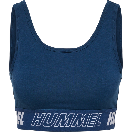 hmlTE MAJA 2-PACK COTTON SPORTS TOP, BLACK/INSIGINA BLUE, packshot