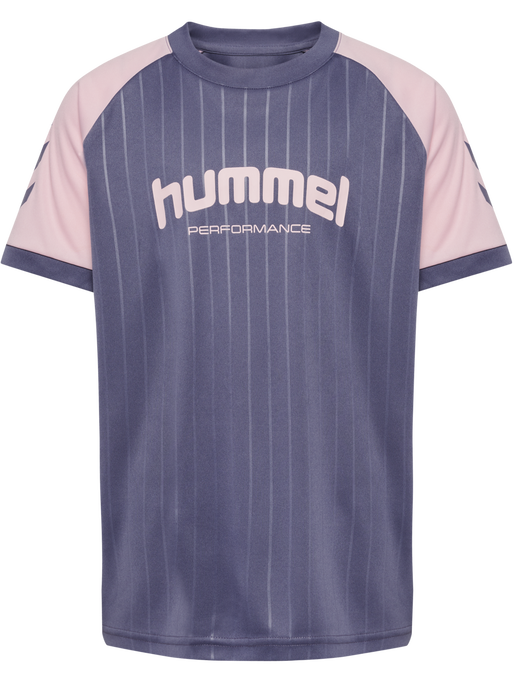 hmlJR GOAL STRIPE SET, HERON hmlJR GOAL STRIPE SET, HERON, packshot