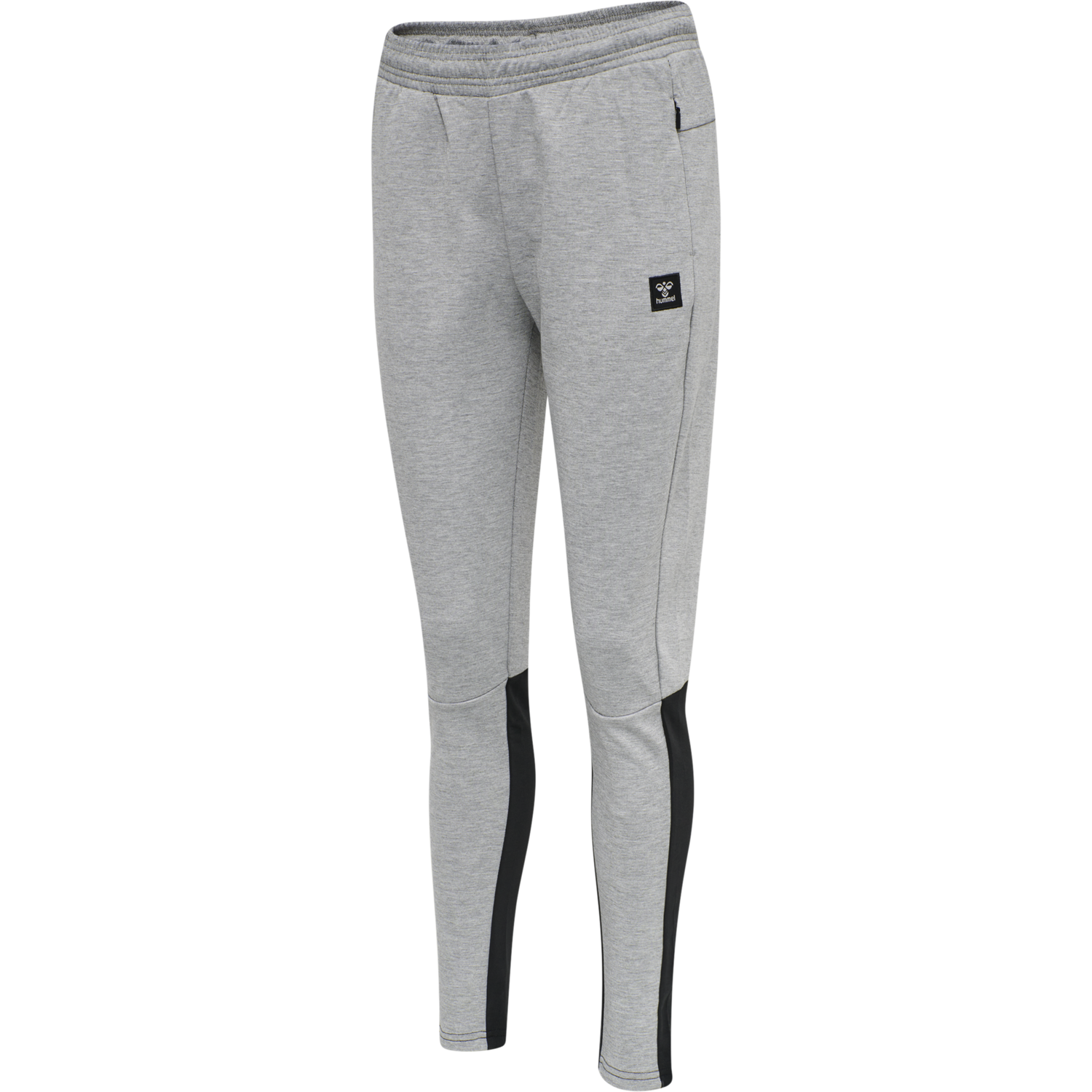 hmlESSI TAPERED PANTS, GREY MELANGE, packshot