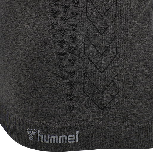 hmlCI SEAMLESS T-SHIRT, BLACK MELANGE, packshot