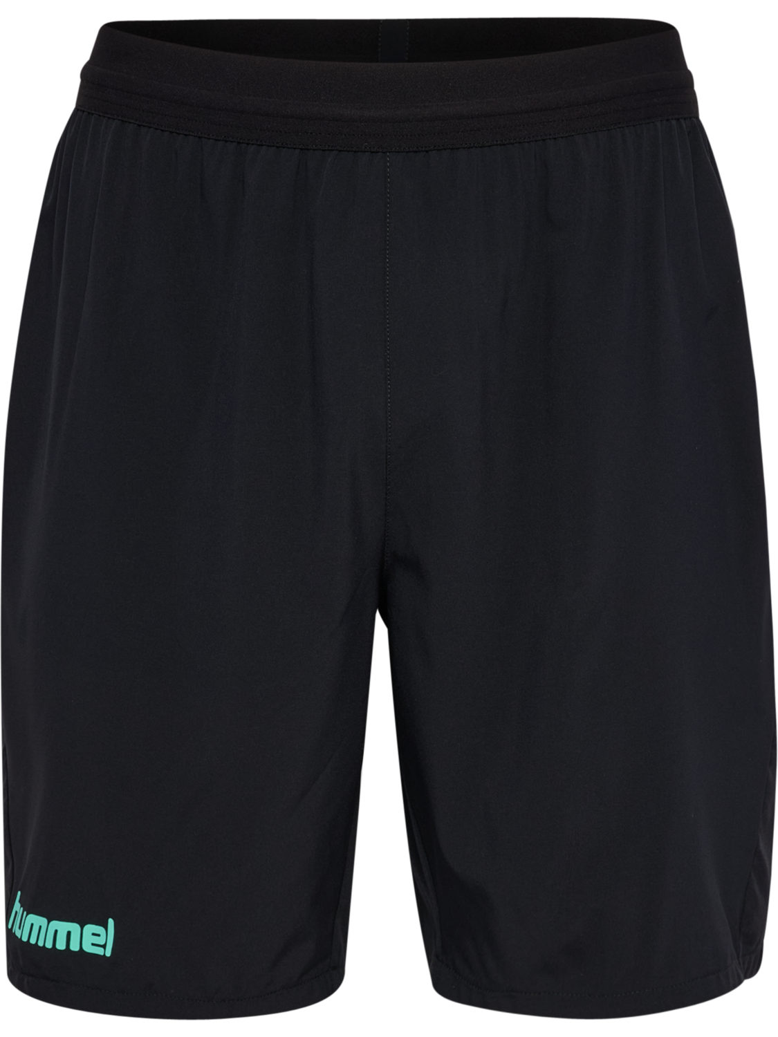 hmlBLAZE 2.0 TRAINING SHORTS, BLACK/POOL BLUE, packshot