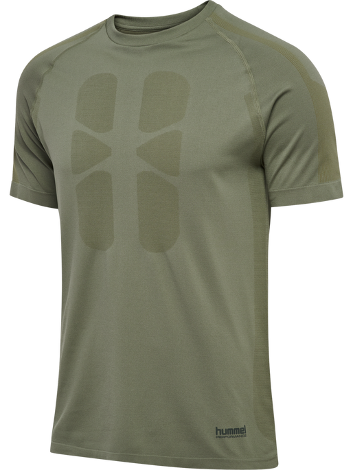 hmlHIIT SEAMLESS T-SHIRT S/S, DEEP LICHEN GREEN hmlHIIT SEAMLESS T-SHIRT S/S, DEEP LICHEN GREEN, packshot