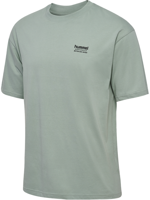 hmlLOOSE T-SHIRT S/S HSW FOOTBALL, ICEBERG GREEN, packshot