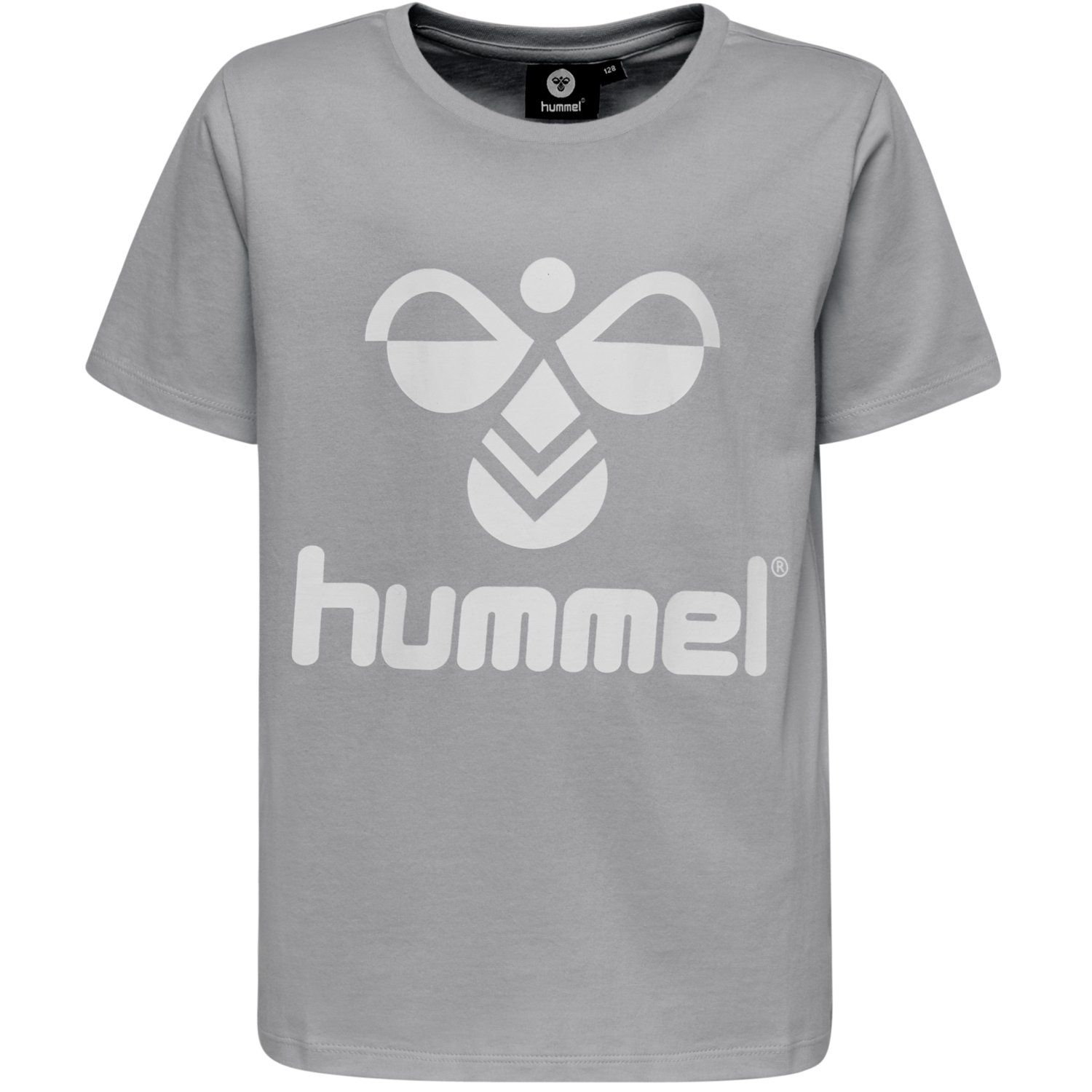 hmlTRES T-SHIRT S/S, GREY MELANGE, packshot