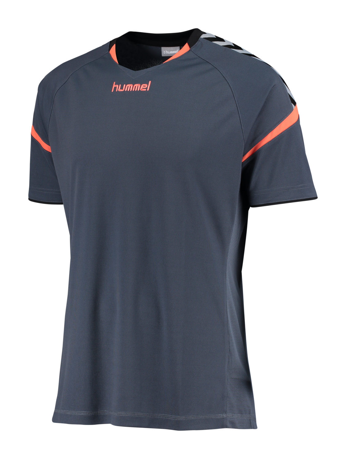 AUTH. CHARGE SS POLY JERSEY, OMBRE BLUE/NASTURIUM, packshot