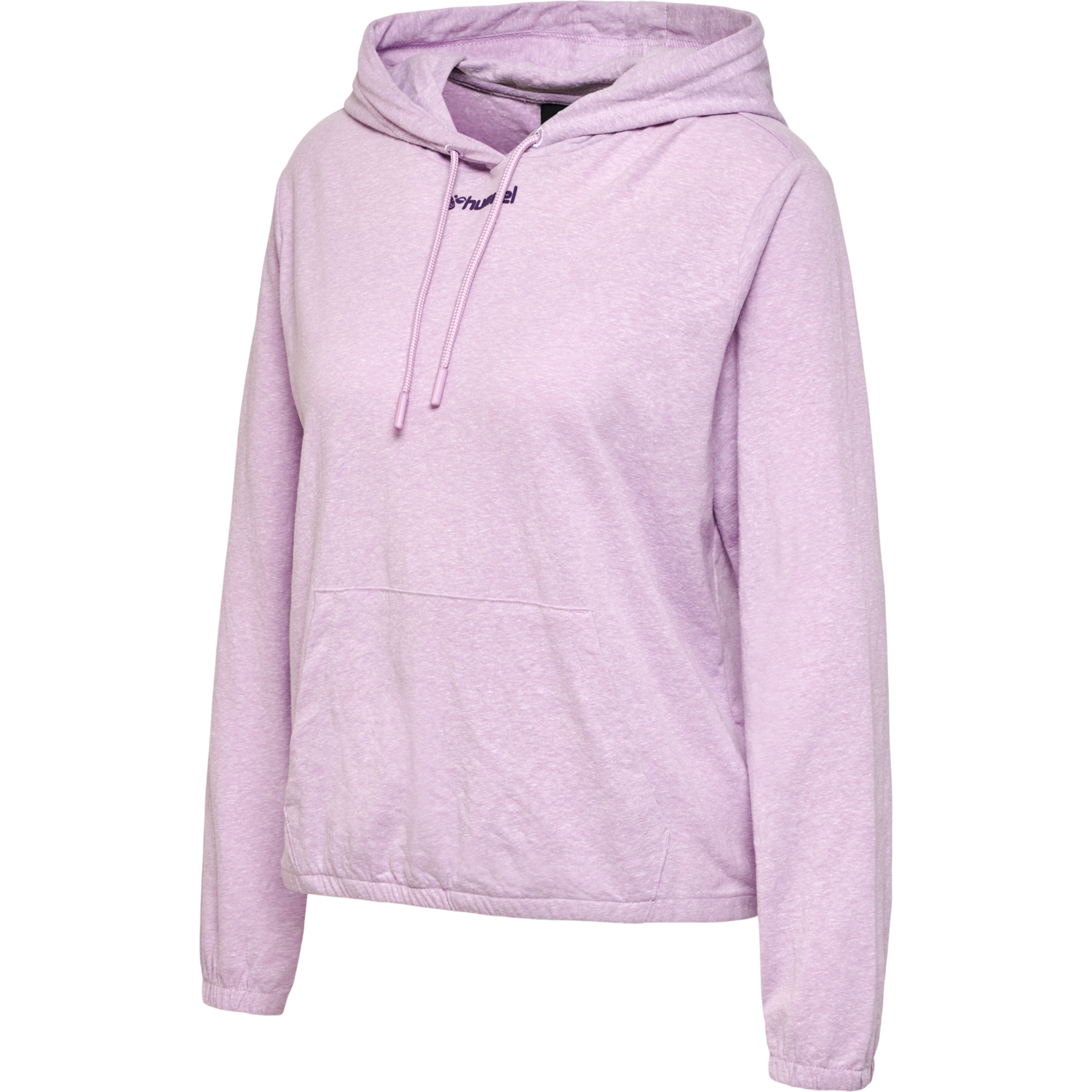 hmlZANDRA HOODIE, PASTEL LILAC MELANGE, packshot