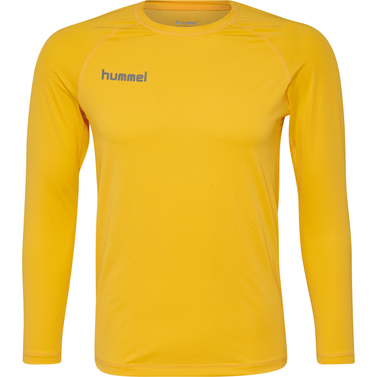 HUMMEL FIRST PERFORMANCE KIDS JERSEY L/S, SPORTS YELLOW, packshot