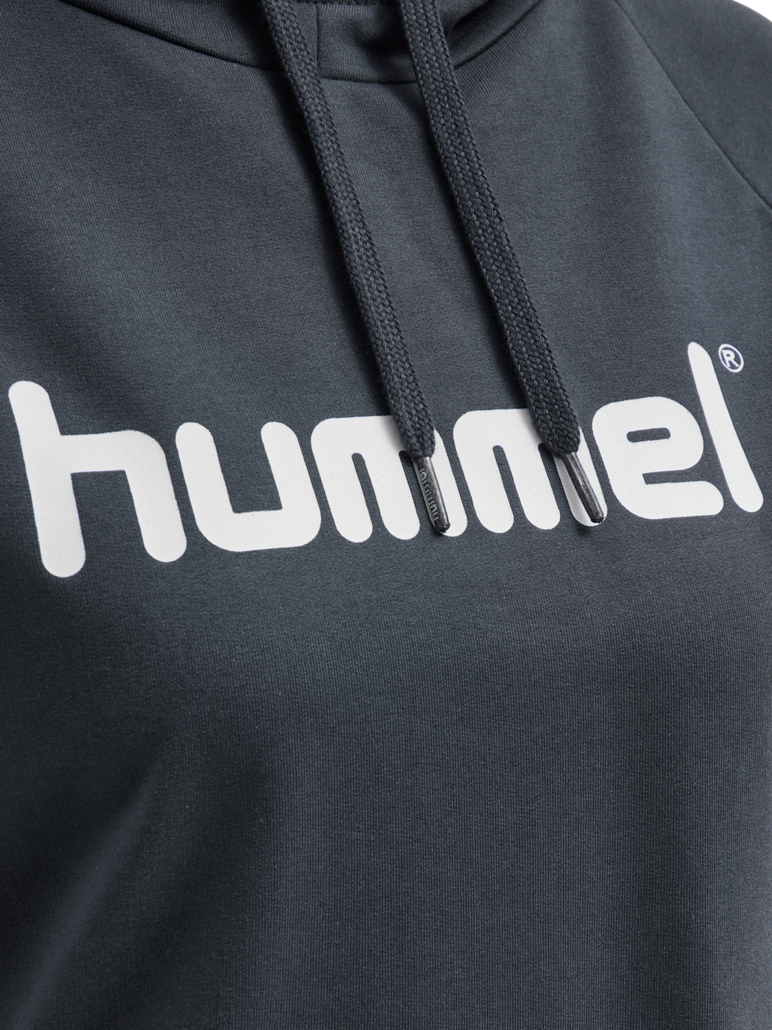 HUMMEL GO COTTON LOGO HOODIE WOMAN, INDIA INK, packshot